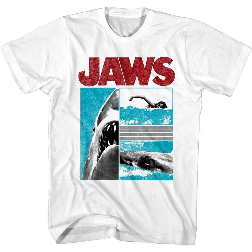 Jaws Shark Versus Swimmer Unisex T Shirt